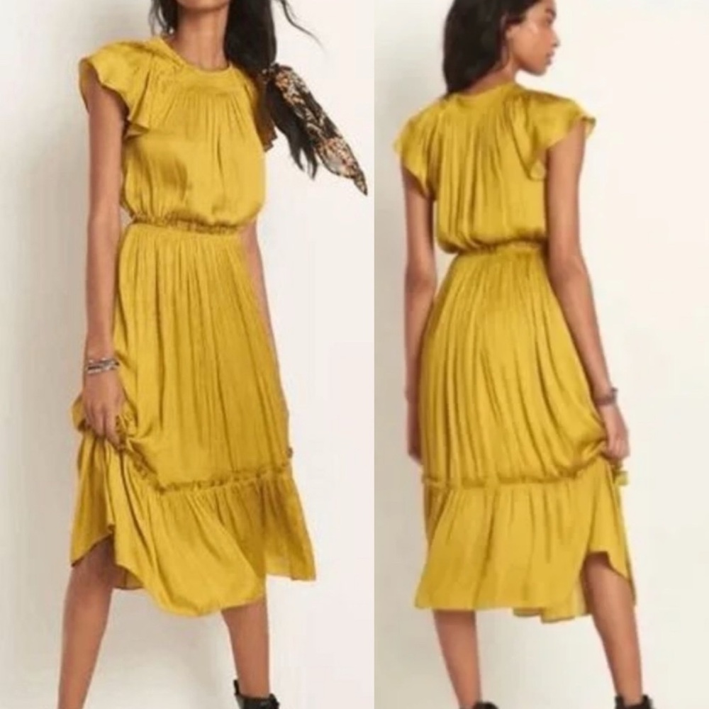 Anthropologie Current Air Dodie Midi Dress